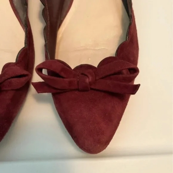 Kate Spade New York "Karolina" Suede Bow Flats Size 9 EUC Retail $228 - Picture 6 of 6